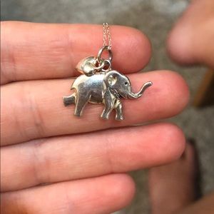 Elephant heart necklace